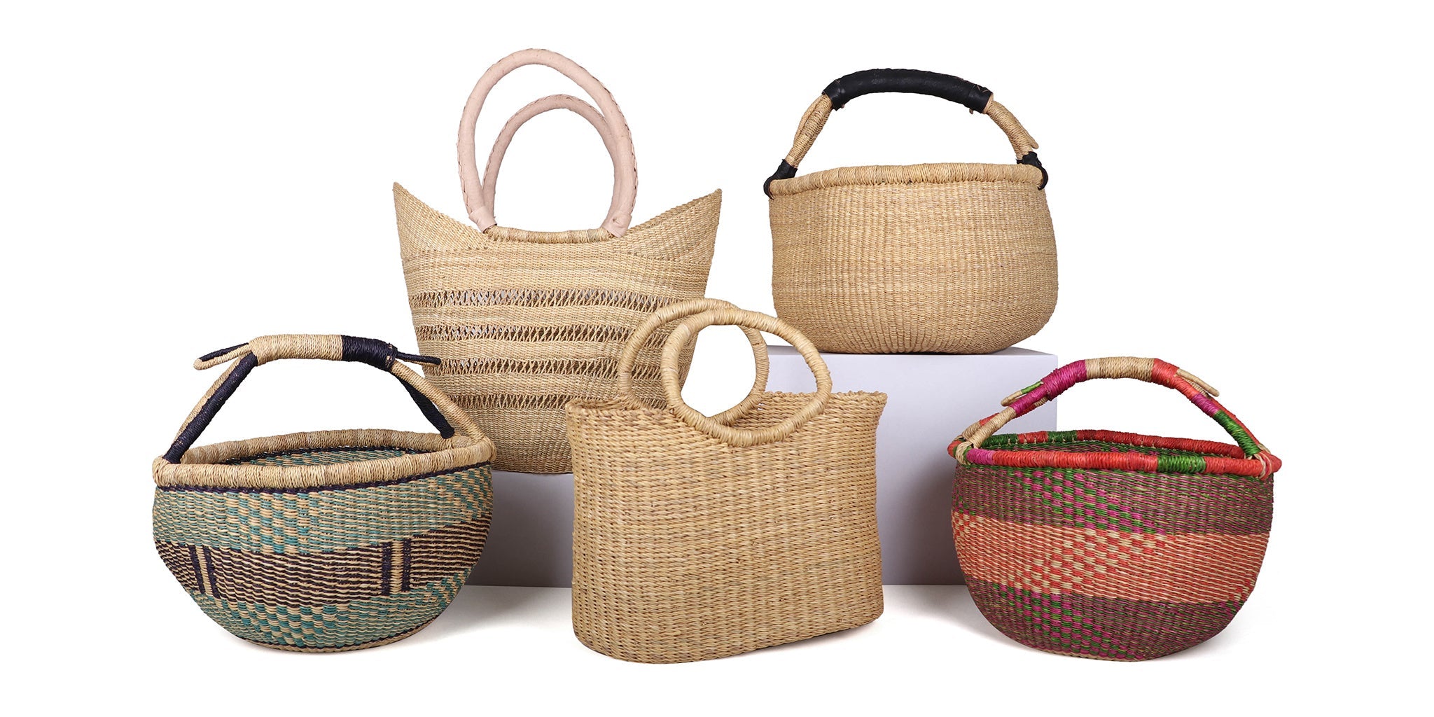 Bolga Shopping Baskets