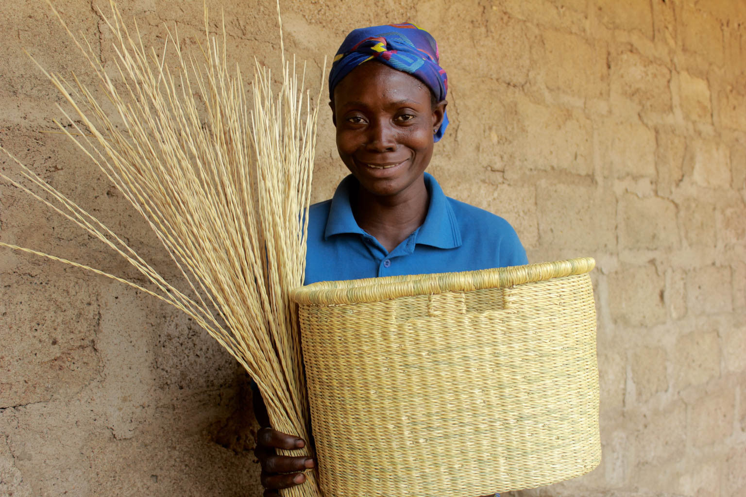 BULI: Handcrafted Natural Oblong Bike Basket - Bike Basket - The Basket Room