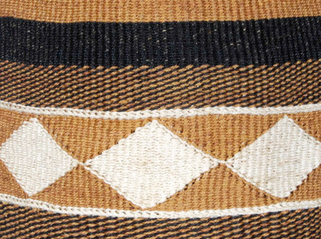 KADI: Geometric Natural and Black Baskets - Traditional Fine Weave - The Basket Room