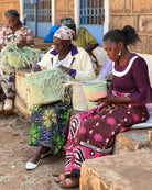Female baskets weavers making sisal baskets in Kenya