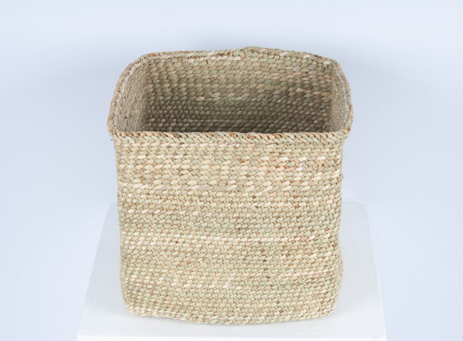 RAHISI: Natural Square Storage Baskets - Milulu Baskets - The Basket Room 