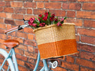 ATIA: Handcrafted Orange Block Tiered Bike Basket - Bike Basket - The Basket Room 